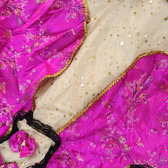 Halloween Magenta Pink Clown Costume - Picture 4 of 9